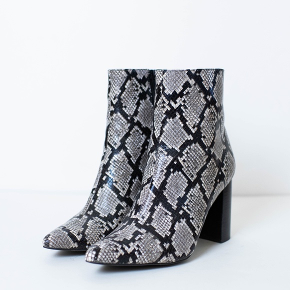 Jeffrey Campbell Raven Bootie in Grey Black Python - Picture 3 of 7